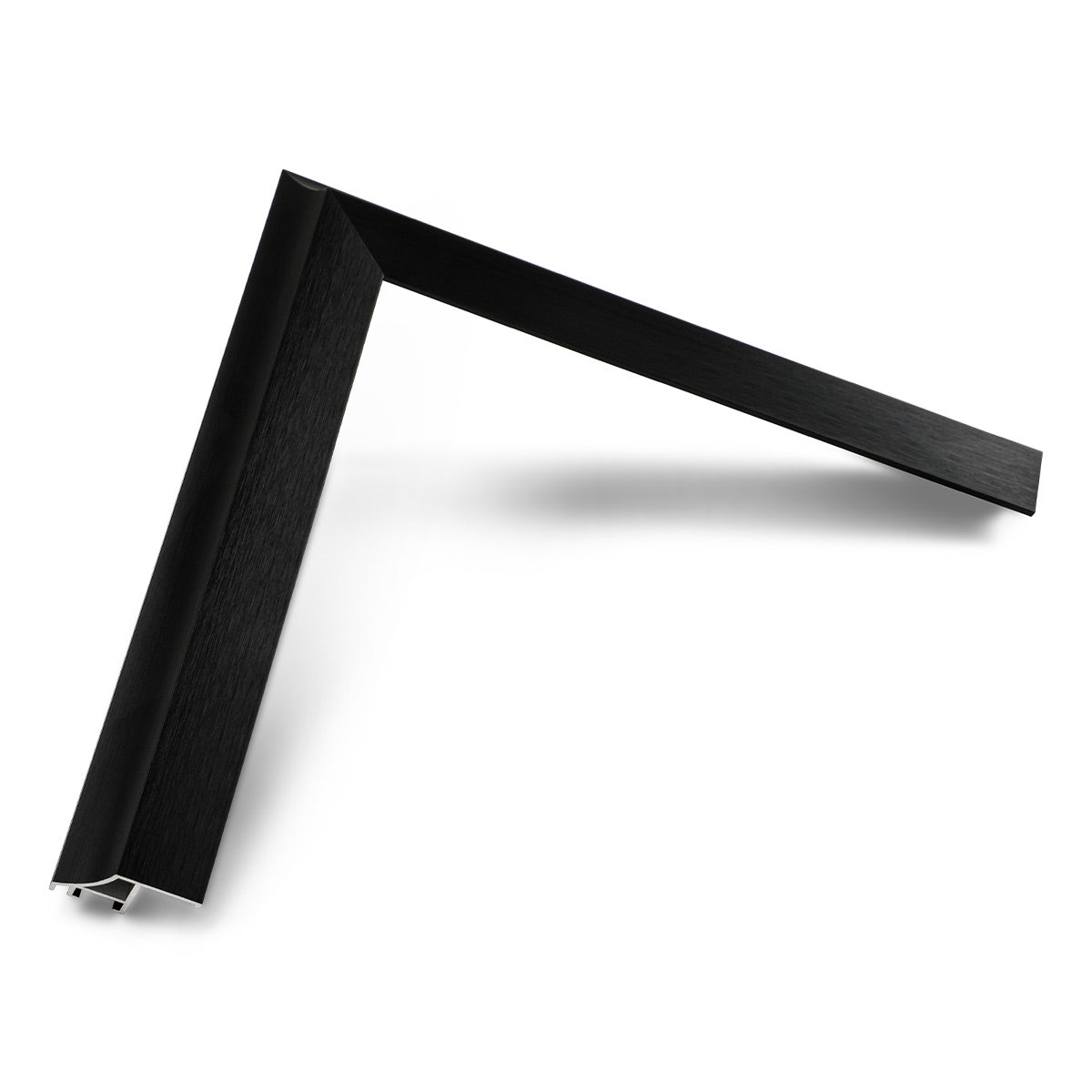 Deco TV Frames 43" Alloy Scoop Frame for Samsung The Frame TV 2021-2025 (Anodized Black)