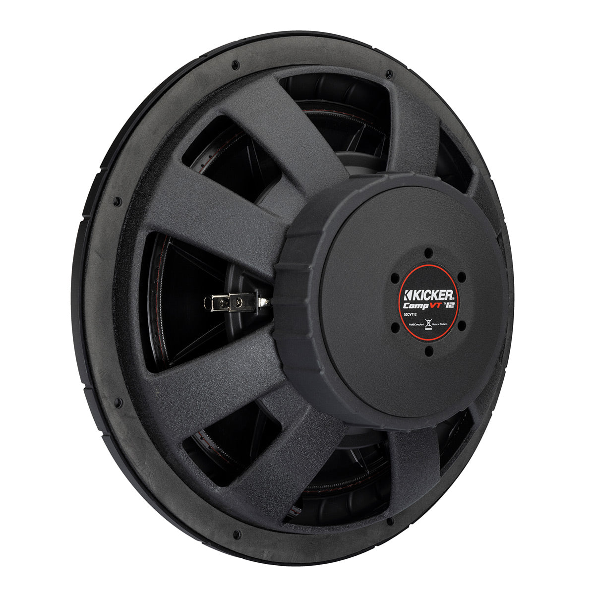 Kicker 52CVT124 12" CompVT Slim 4-Ohm Subwoofer