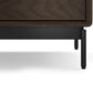 BDI LINQ 9186 Dresser with 6 Self-Closing Drawers and Metal Base (Toasted Oak)