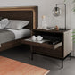BDI LINQ 9182 28&rdquo; Nightstand with Sliding Shelves and Integrated Power Station (Toasted Oak)