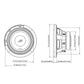 Alpine S2-W8D4 S-Series 8" 4-Ohm Subwoofer - Each