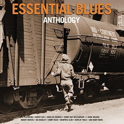 Vintage sepia-toned album cover featuring a man climbing onto a freight train car