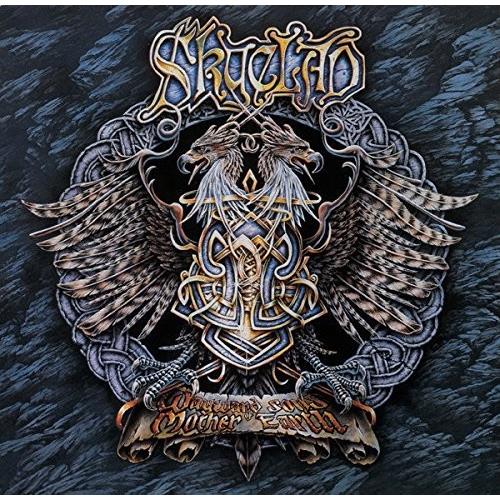 Black vinyl LP cover featuring a two-headed eagle with Celtic knotwork and a scroll banner