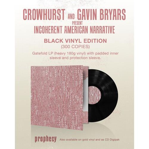 Crowhurst and Gavin Bryars present Incoherent American Narrative - Limited Edition Vinyl LP 180 Gram (Black)