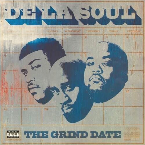 Vinyl LP cover featuring three blue-toned portraits over a calendar grid background