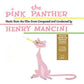 Pink Panther cartoon character playing a flute on a white album cover