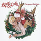 Vinyl record cover featuring a man and woman smiling inside a Christmas wreath with a reindeer