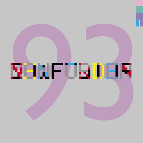 Lavender vinyl record sleeve with large purple numerals and pixelated multicolored text