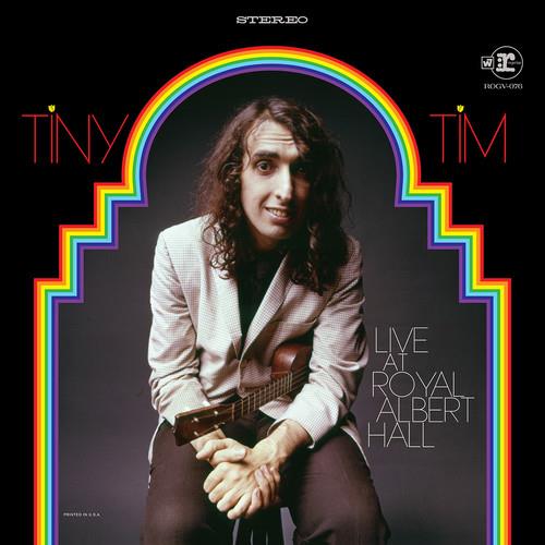 Vinyl LP cover featuring a man with long hair holding a ukulele, framed by a rainbow arch