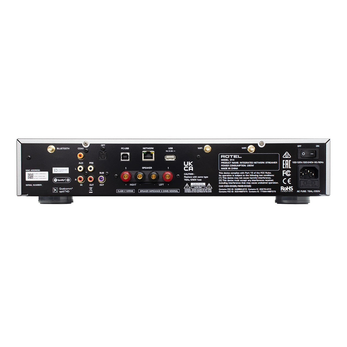 Rotel S14 Integrated Network Streamer (Silver)