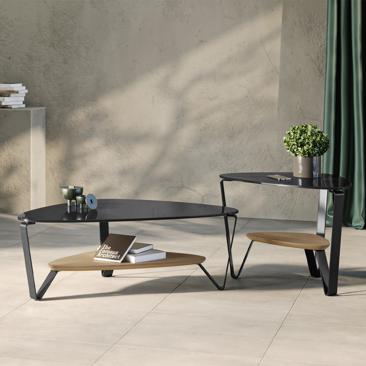 BDI Dino 1364 Small Coffee Table (Washed Oak)