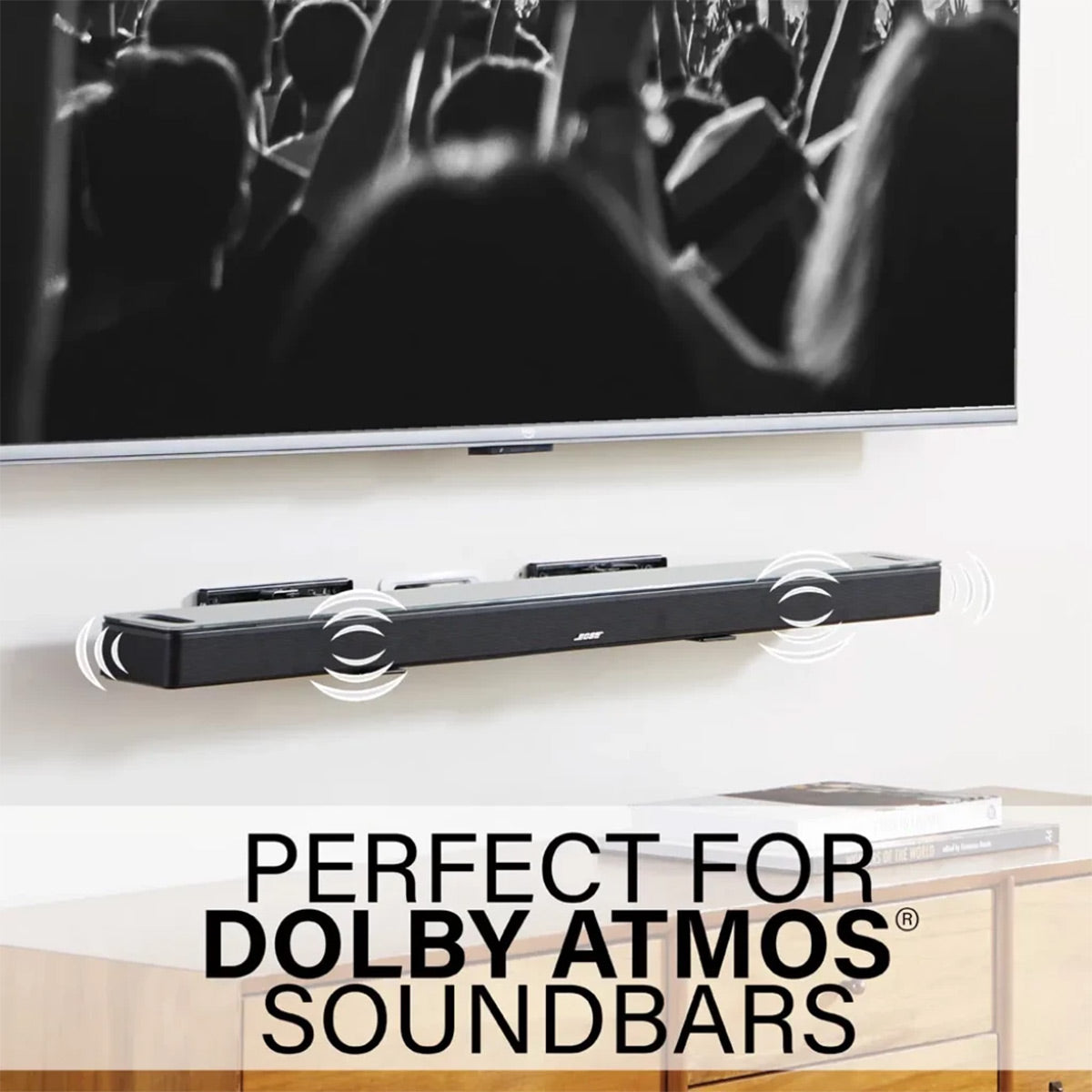 Sanus WSBWM1 Extendable Soundbar Mount for Dolby Atmos Soundbars
