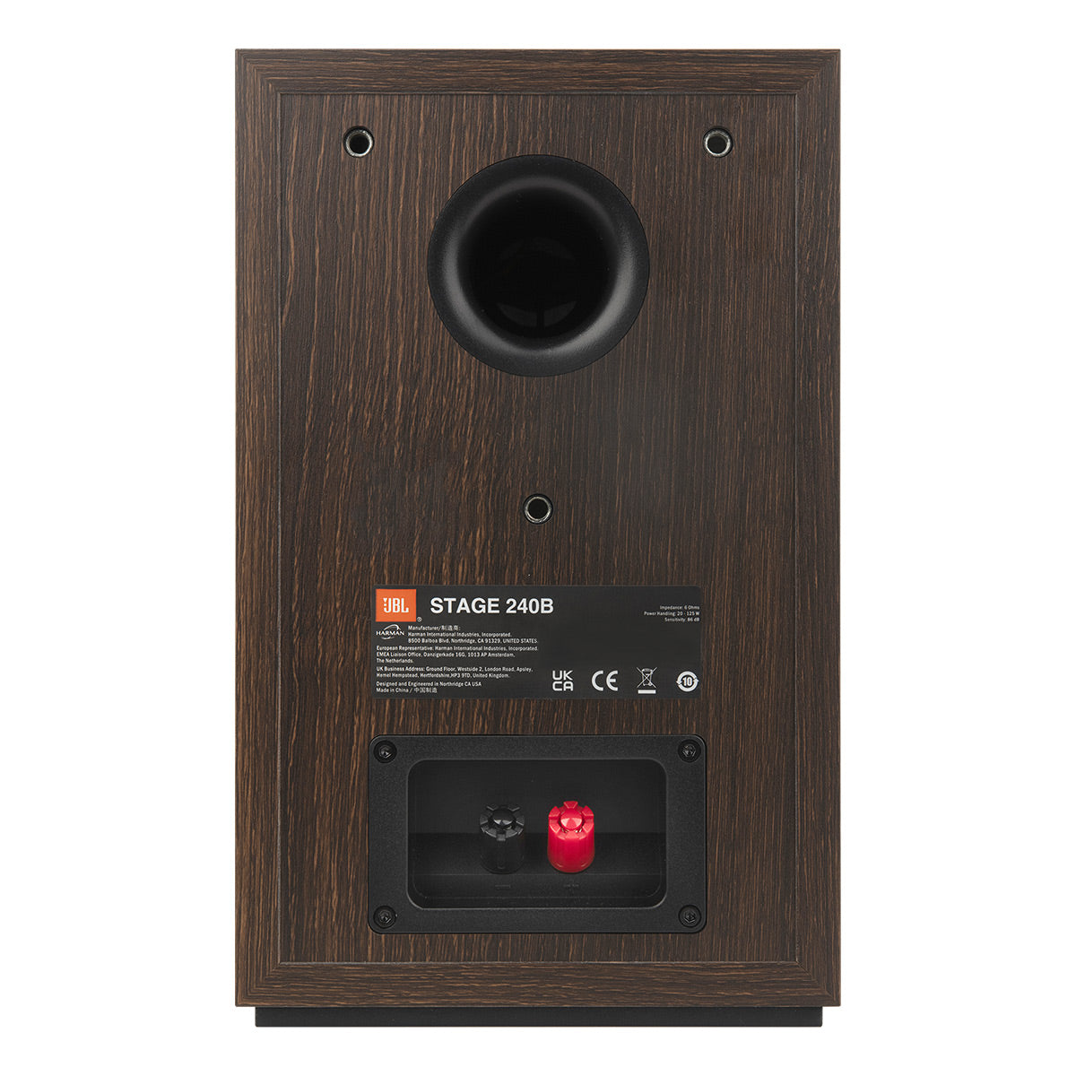 JBL Stage 2 240B 4.5 Inch Bookshelf Speakers - Pair (Espresso)