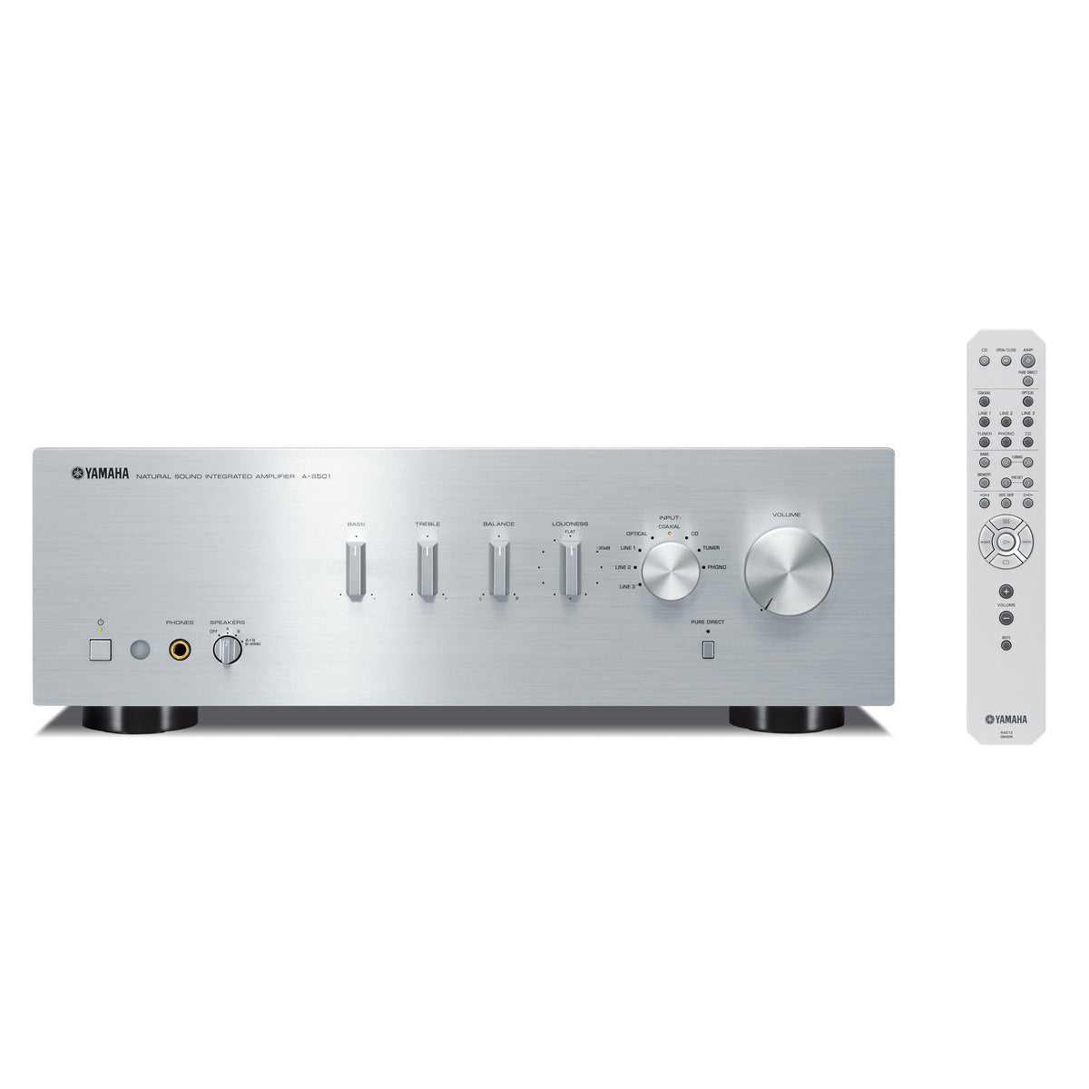 Yamaha A-S501 Amplifier Bundle with AudioQuest Jack Russell Cable (Silver)