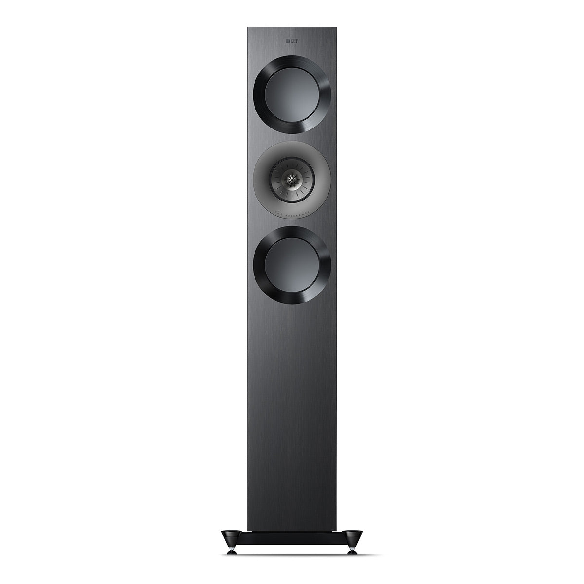 KEF Reference 3 Meta Floorstanding Speaker - Pair (High-Gloss Black/Grey)