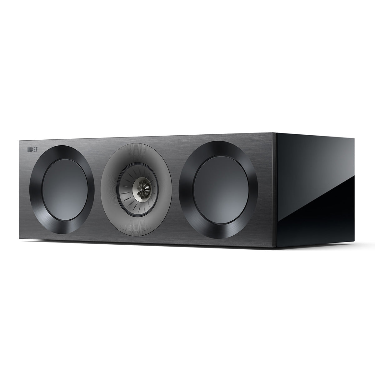 KEF Reference 2 Center Channel Speaker - Each (High-Gloss Black/Grey)