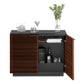 BDI Corridor 8108 2-Door Storage Cabinet (Chocolate Stained Walnut)