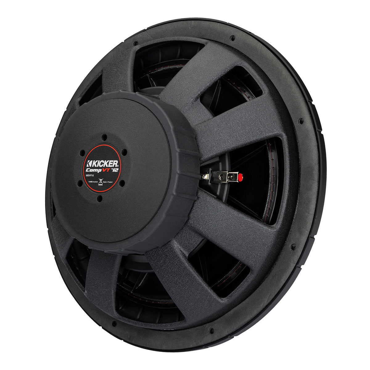 Kicker 52CVT122 12" CompVT Slim 2-Ohm Subwoofer
