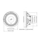 Alpine S2-W12D4 S-Series 12" 4-Ohm Subwoofer - Each