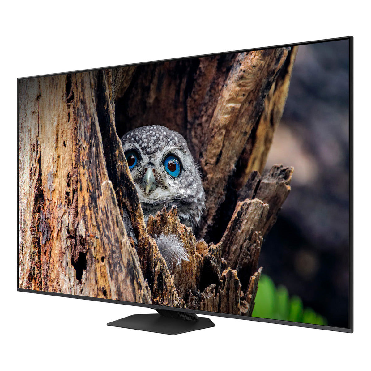 Samsung QN55Q80DA 55" 4K QLED Smart TV (2024) with HW-QS730D 3.1.2-Channel Soundbar and Wireless Subwoofer