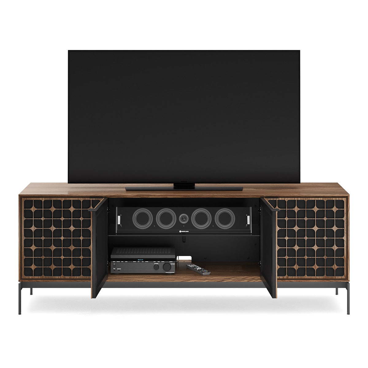 BDI Elements 8709 Constellation Media Cabinet with Console Base (Natural Walnut)