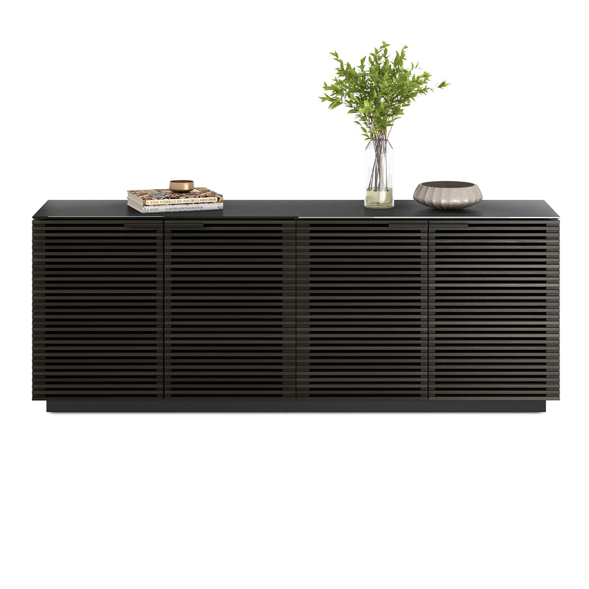 BDI Corridor 8109 4-Door Storage Credenza (Charcoal Stained Ash)
