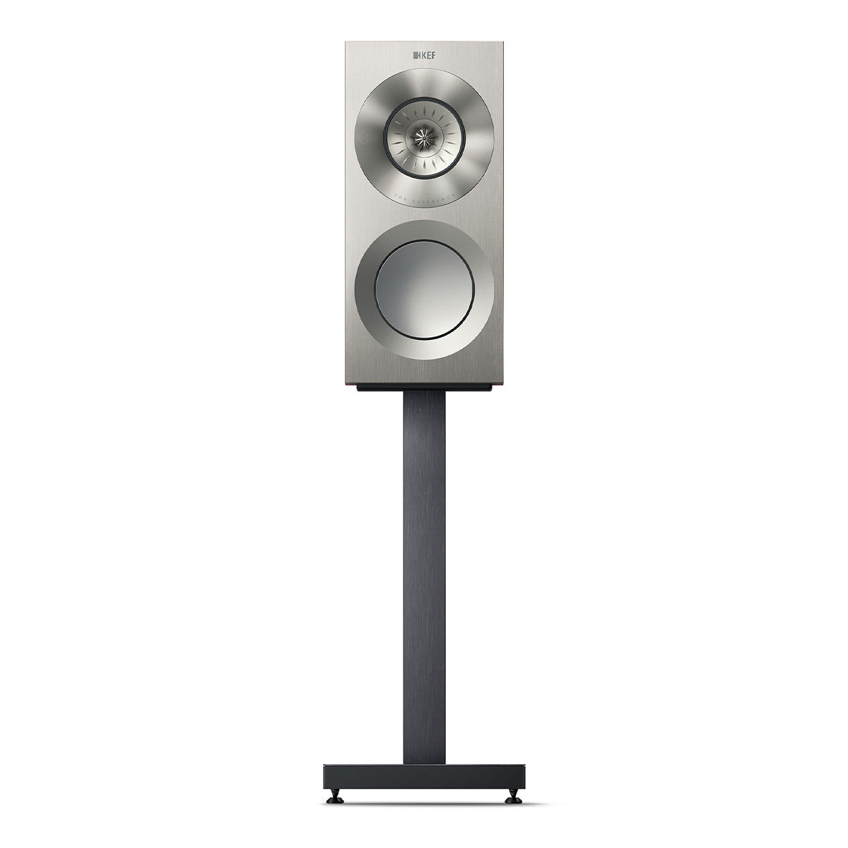 KEF Reference 1 Meta Bookshelf Speaker - Pair (Satin Walnut/Silver)