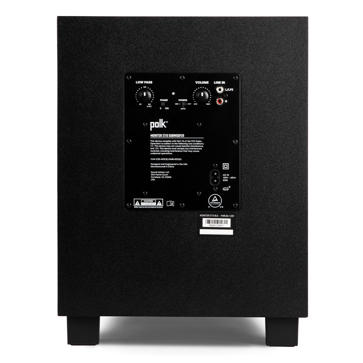 Polk Audio Monitor XT10 10" Powered Subwoofer