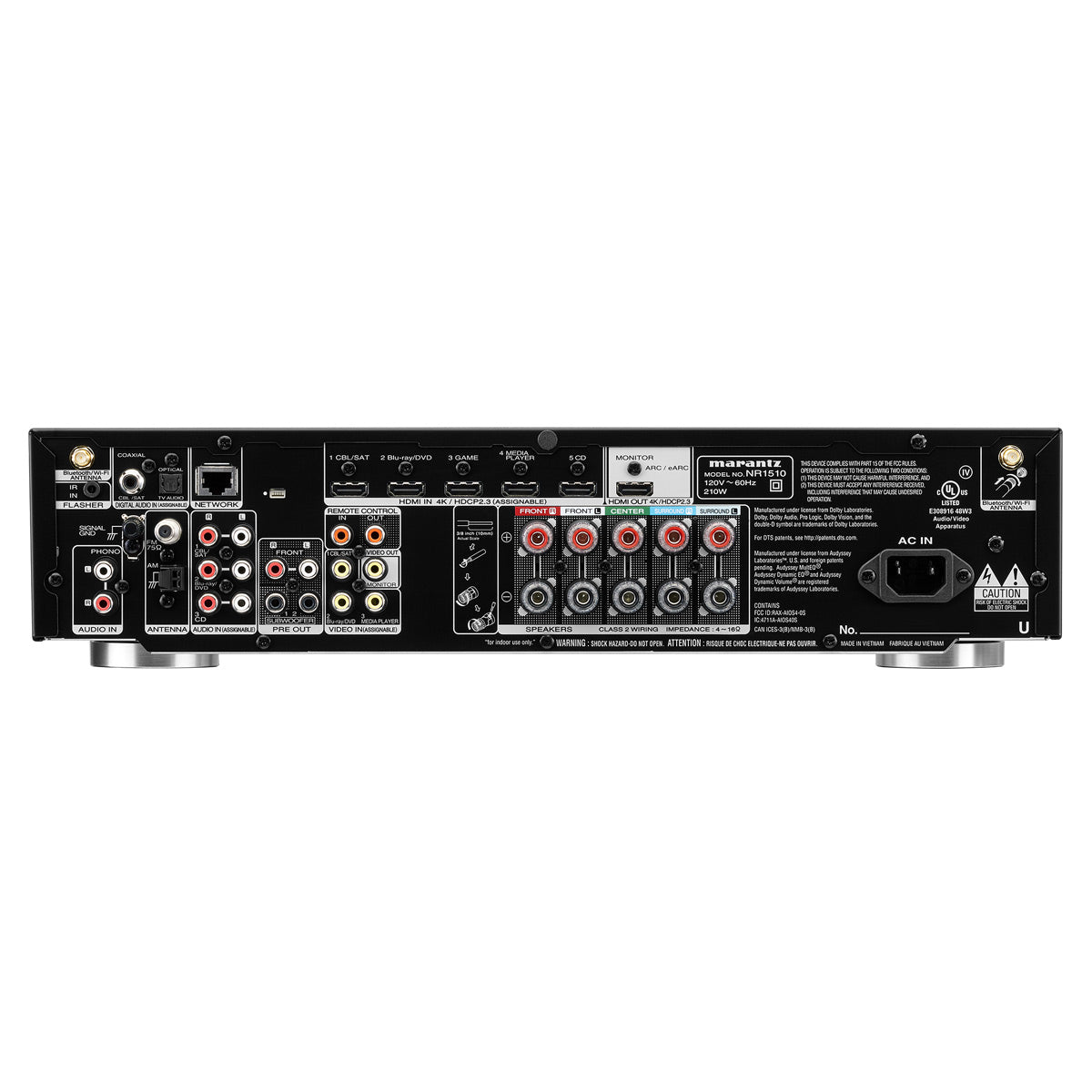 Marantz NR1510 5.2 Channel 4K AV Receiver with AudioQuest SKY 3m HDMI Cable