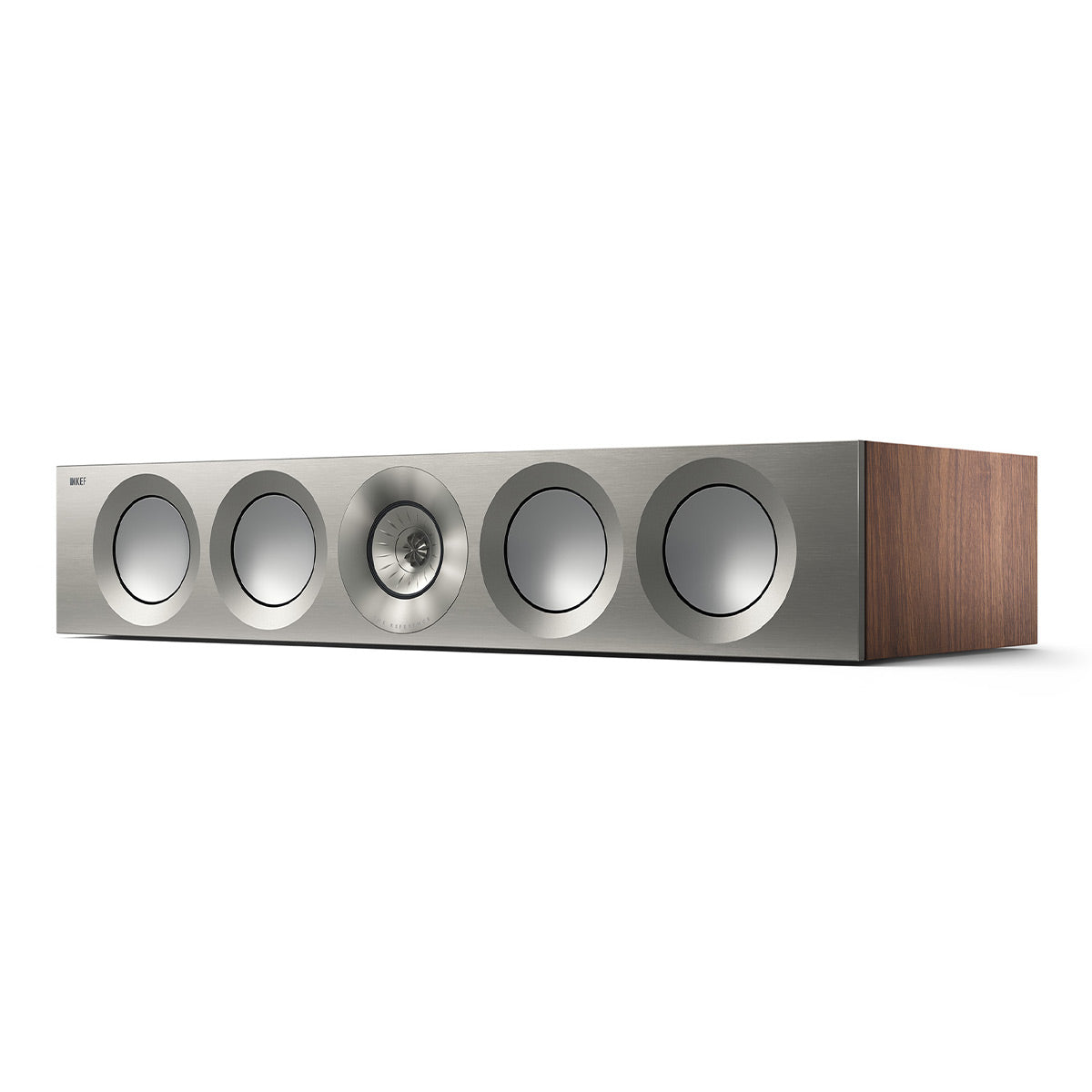 KEF Reference 4 Meta Center Channel Speaker (Satin Walnut/Silver)