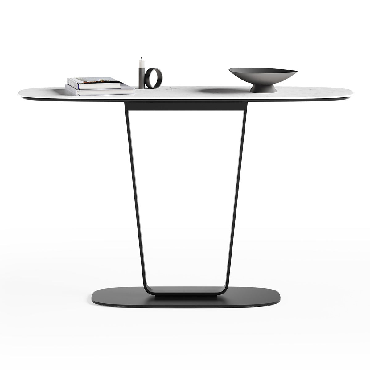 BDI Cloud 9 1183 Console Table with Porcelain Top (Cirrus White)