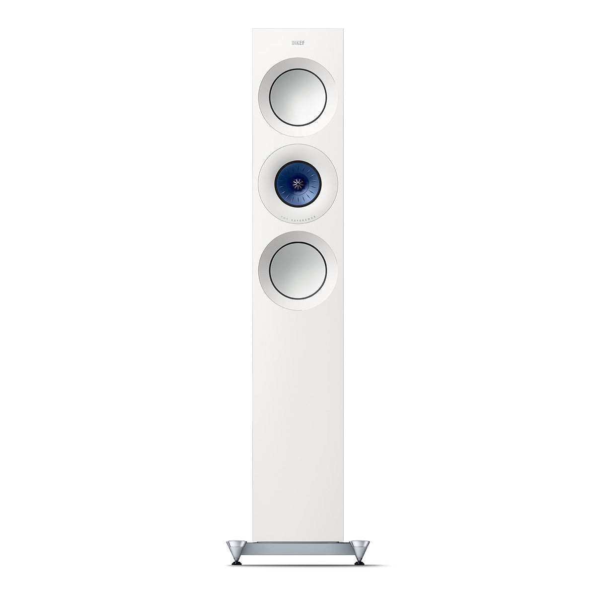 KEF Reference 3 Meta Floorstanding Speaker - Pair (High-Gloss White/Blue)