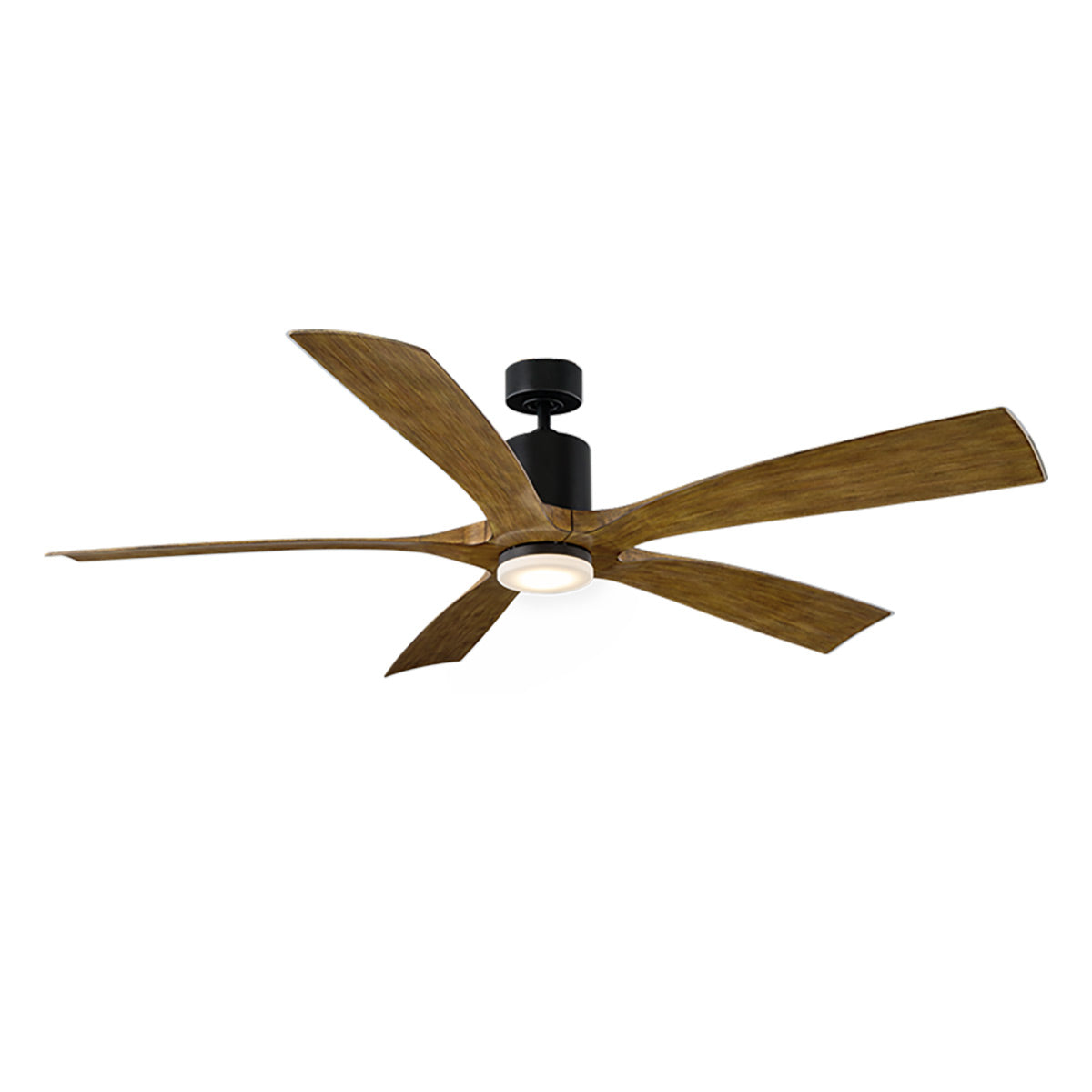 Modern Forms Aviator Smart Ceiling Fan - 70" (Matte Black/Distressed Koa)