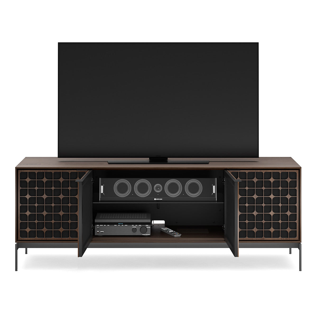 BDI Elements 8709 Constellation Media Cabinet with Console Base (Toasted Oak)