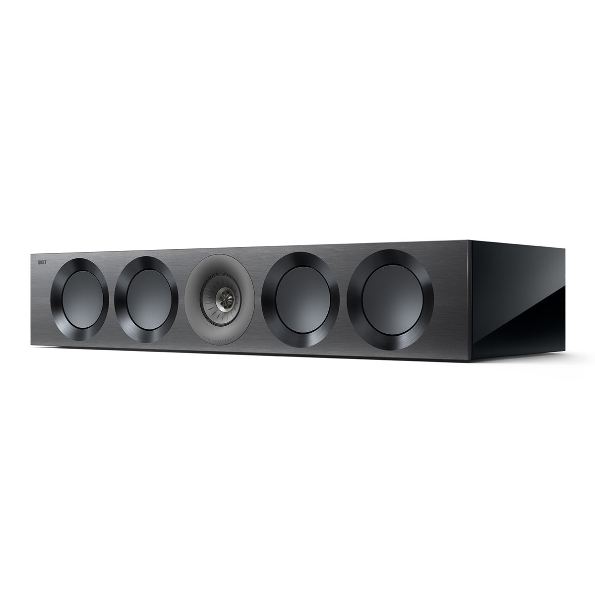 KEF Reference 4 Meta Center Channel Speaker (High-Gloss Black/Grey)