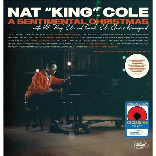 A Sentimental Christmas with Nat King Cole and Friends: Cole Classics Reimagined (Walmart Exclusive) - Limited Edition Vinyl LP (Red)
