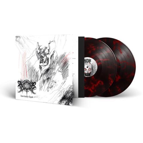Inevitably Dark - Red/Black Marble - Vinyl LP