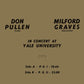 In Concert At Yale University - Vinyl LP