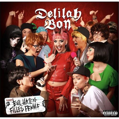 Evil, Hate Filled Female - Red & Neon Green Vinyl - Vinyl LP