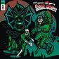 Green vinyl LP cover featuring four masked figures in wrestling masks and green outfits against a da