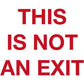 This Is Not An Exit - Translucent Blood Red - Vinyl LP (Red)
