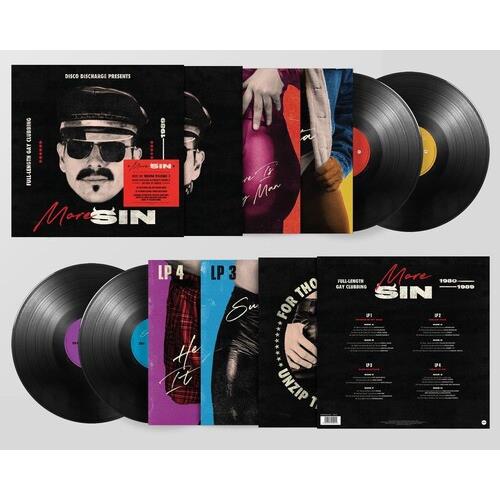 Disco Discharge Presents More Sin - Box Of Sin 2 / Various - 4LP Set with Booklet - Vinyl LP