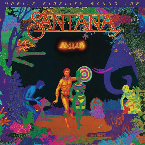 Psychedelic album cover art featuring colorful figures in a jungle scene with an elephant