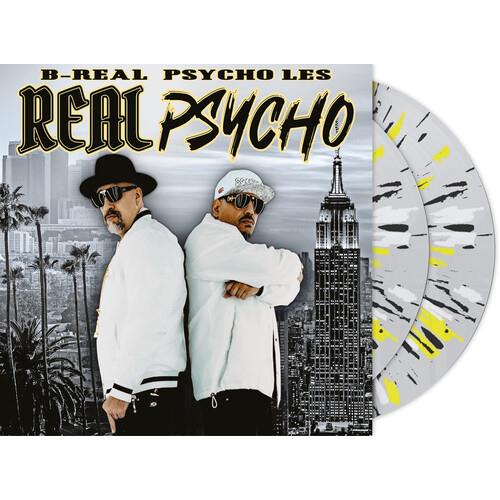 Real Psycho - Deluxe Limited Edition - Clear with Black, Yellow & White Splatter Vinyl Gatefold Cover - Deluxe Edition Vinyl LP (Black/Yellow/White)