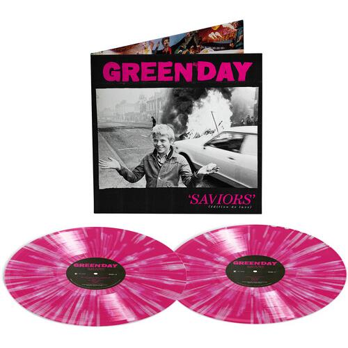 Saviors (édition de luxe) [Hot Pink with White Splatter 2LP] - Deluxe Edition Vinyl LP (Pink/White)