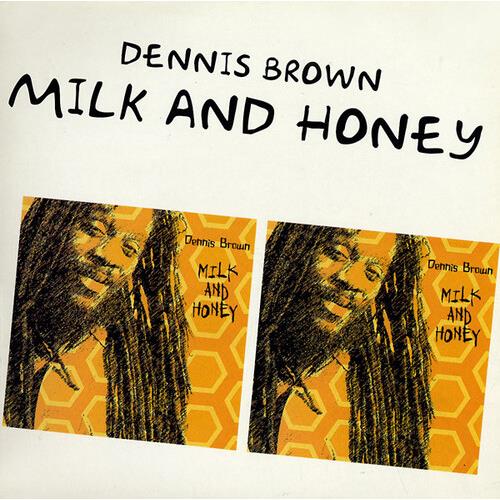 Vinyl LP cover featuring a sketch of a man with dreadlocks on a yellow honeycomb background