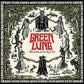 Vinyl LP cover with black and green folk horror illustration of figures in a forest circle