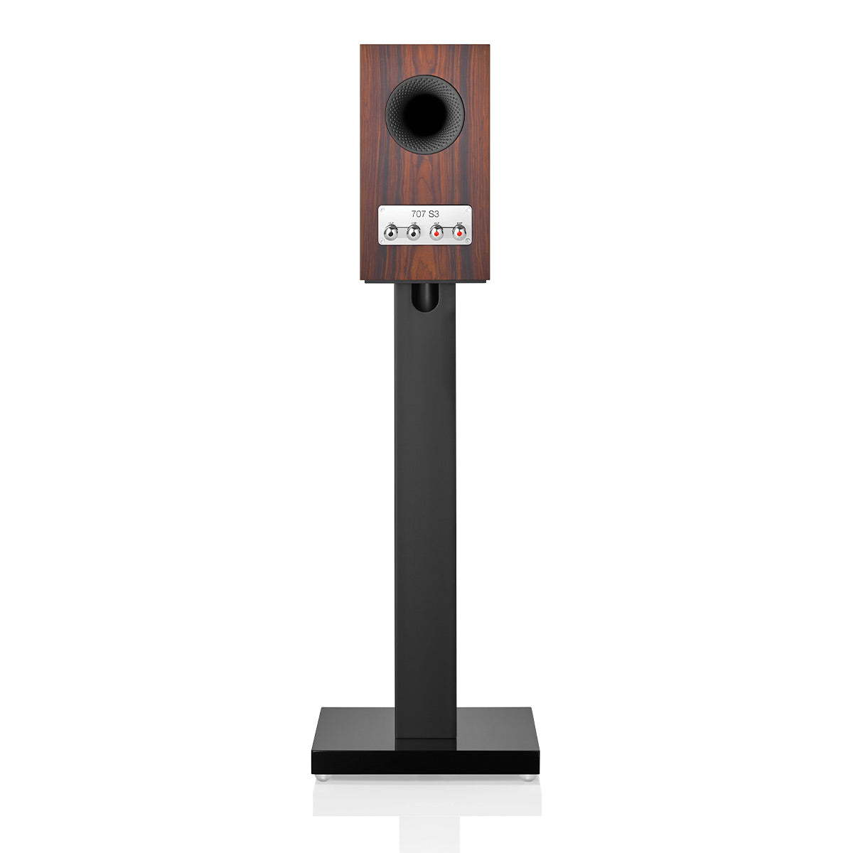 Bowers & Wilkins 707 S3 2-Way Bookshelf Speaker (Mocha) with FS-700 Floor Stand (Black) - Each