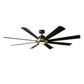 Modern Forms Aura Smart Ceiling Fan - 72" (Soft Brass/Matte Black)