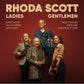 Vinyl LP cover featuring five musicians with instruments against a dark red background